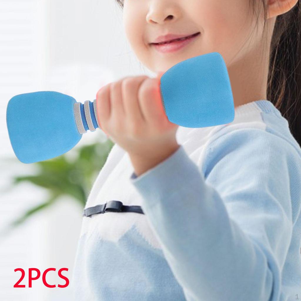 2-piece Children's Dumbbell Set, Barbell, Dumbbells, Absorbs Sweat, Non-slip EVA