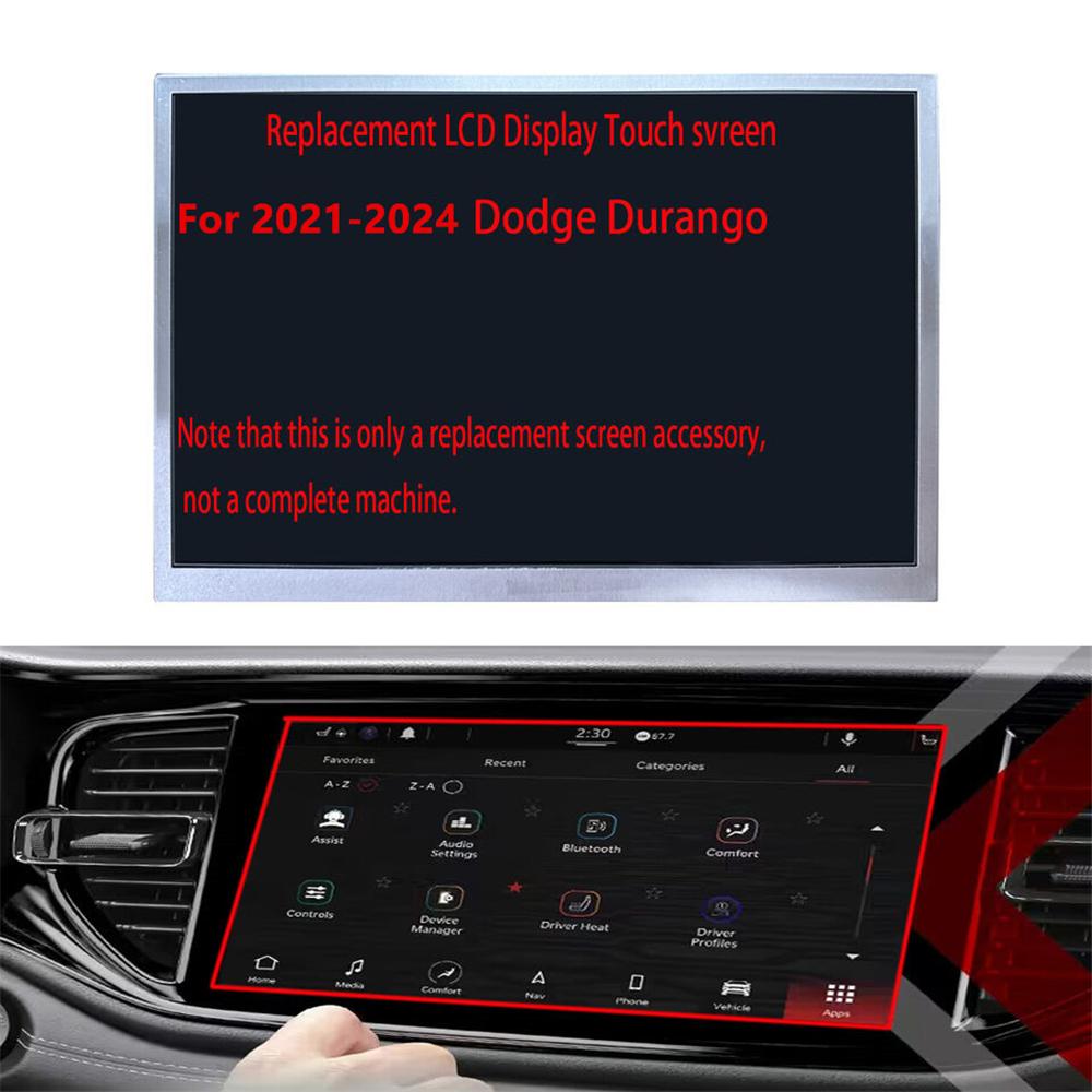 For 2021-24 Dodge Durango 68433499AC Replacement Radio LCD Display Screen 10.1