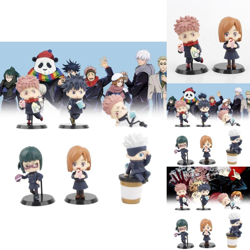 Pvc Jujutsu Kaisen Break Time Coffee Snack Model Blind Box Gashapon Figure