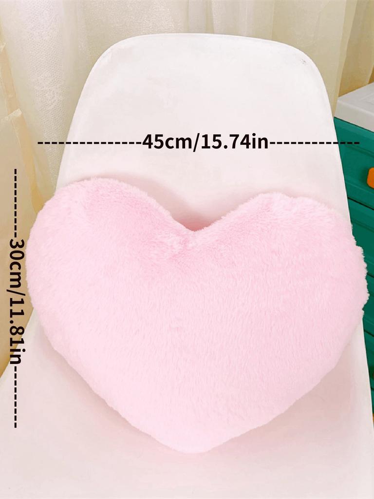 Liebeskissen Großes rotes Herzförmiges Kissen Flauschiges Herz Wurfkissen Dekorativ für Sofa Couch Bett Liebeszimmer Dekoration