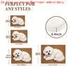 1Pcs Anti Fatigue Door Rugs, Bichon Frise Print Waterproof Non-Slip Thick Cushioned Door Mat Heavy Duty Comfort Standing Mat for Door
