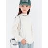 Girls' Half Turtleneck Base Shirt Autumn Winter Children's Long Sleeve Mid-High Neck Inner Top A-Class Big Kids Warm Top