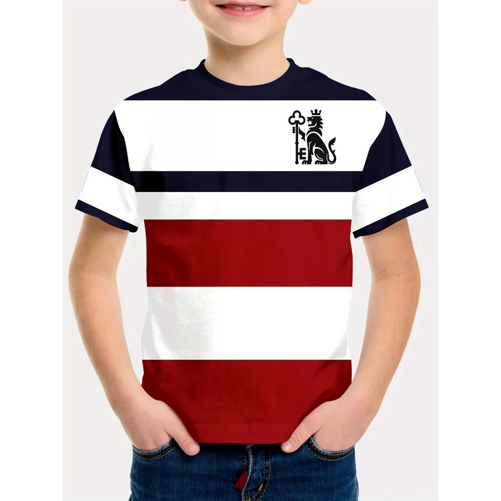 T-shirts, children's summer clothing, boys' clothing, comfortable streetwear, boys' clothing