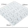 DIY Křišťálová kapátková forma, Epoxidová pryskyřice, Velká, Střední a Malá písmena, Přívěsek na klíče, Dětská hra, Zrcadlová silikonová forma