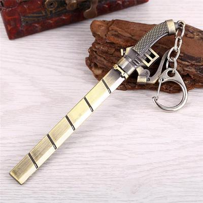 Anime Character Cosplay Accessories Creative Three-dimensional Weapon Knife Shape Keychain Pendant