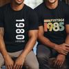 Made In 1980 45st Birthday Tshirts 1980 To 1989 Legend Classic Tops Vintage 1985 40th Birthday Gift Summer Unisexs Tshirts Tops
