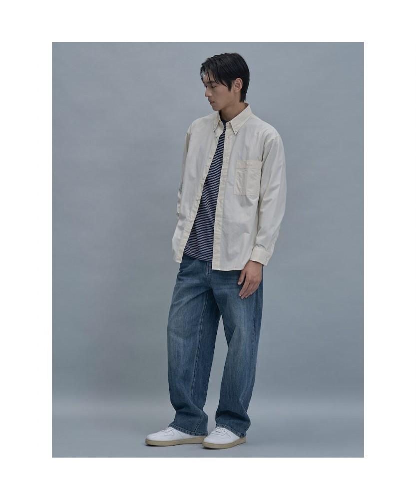 SHIFT.G Relax Fit Solid Shirts Ivory