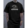 European Sizes Hardcore Guardian Style  Printed Men'S T-Shirt | Summer Breathable Short-Sleeve, Regular-Fit Daily Casual, Machine-Washable, Crew Neck