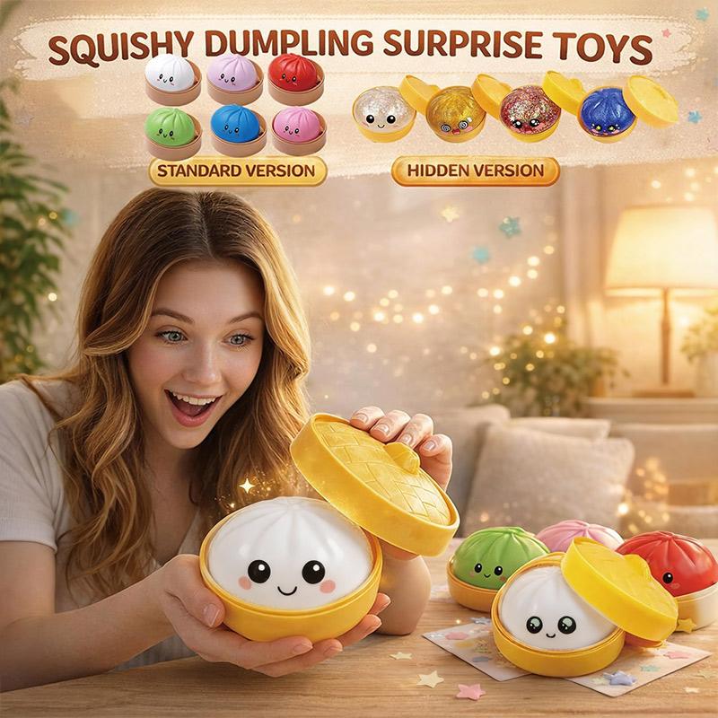 1-5PCS Glitter Dumpling Glitter Dumpling Set Decor Squishy With Box Soft & Slow Surprise Random Color Gifts for Children & Adult