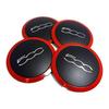 4 Piezas Tapacubos de 133 mm para Rueda de Fiat 500 Tapas Centrales de Rueda Pegatina Emblema 68078419AC 68078421AC 51884863 Rojo G