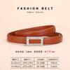 Women'S Leather Belt Rhinestone Inlaid Premium Jeans Pants Belt Square Buckle Cowhide Belt Women'S