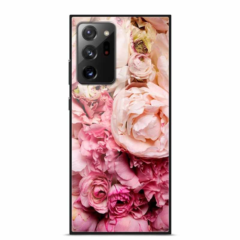 Glass Back Cover For Samsung Note 20 Ultra Case Tempered Glass Case For Samsung Galaxy S21 Ultra Case S 21 Note20 Ultra Funda