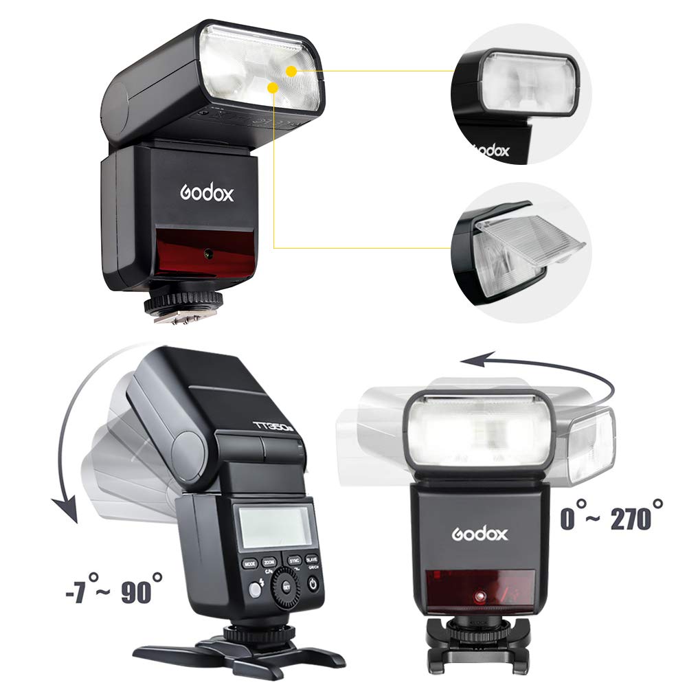 Authorized Dealer Japanese Instruction Manual GODOX TT350S Sony TTL Sync Mini Compatible with Sony Digital Cameras RX10 [Godox & Included] Clip-on