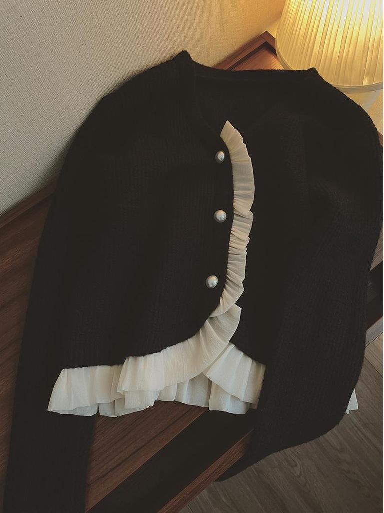 Jachetă cardigan tricotată elegantă pentru femei, primăvară/toamnă 2024