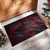 Tappeto in Flanella Stampato AC Milan Antiscivolo Morbido Poliestere Tappeto per Pavimento Tappetino Decorativo da Interno per Camera da Letto Soggiorno Divano Sala Giochi Decorazione Casa