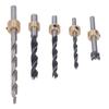 5Pcs Pocket Hole Drill Bit 3 Knife Points High Speed Steel Woodworking Tool Set Kit