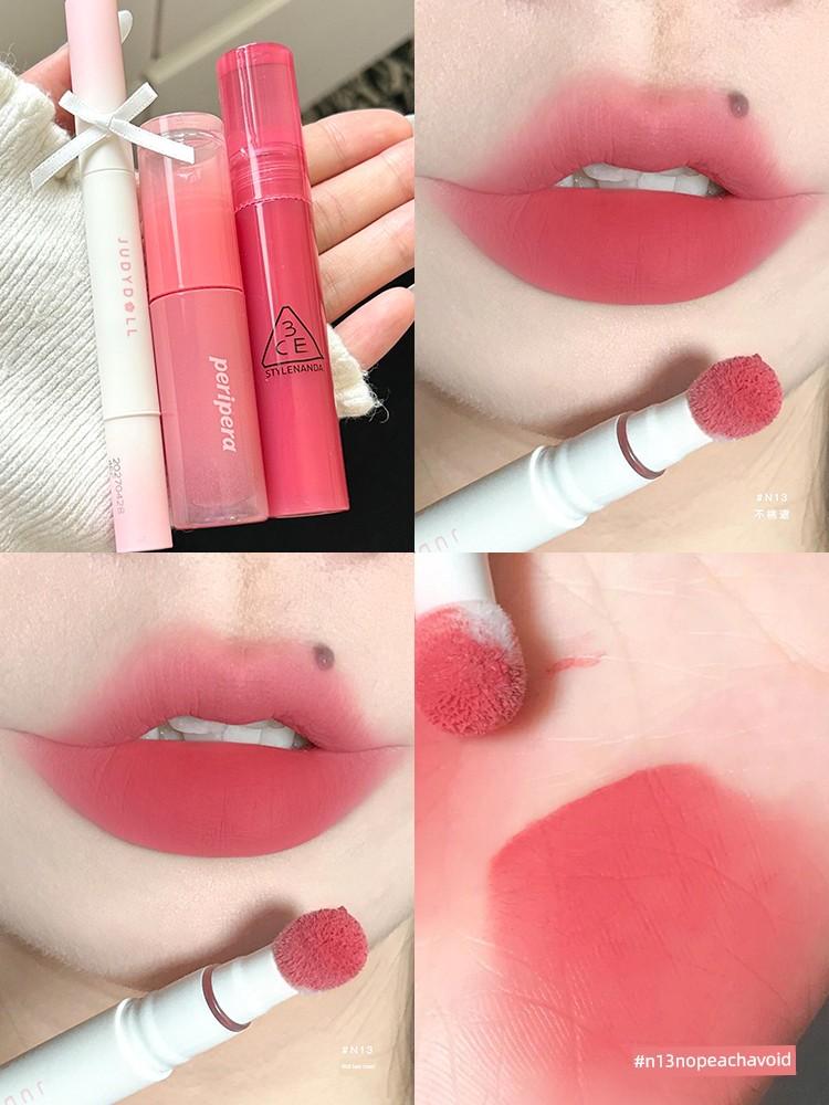 Judydoll Orange Lip Powder Cream Cushion Lip Glaze Matte Lipstick Lip Mud Whitening Non-Stick Cup Matte Sports Series