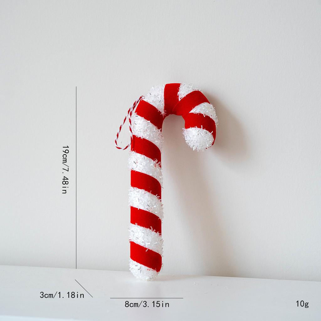 Multicolor Christmas Lollipop Decorations Foam Cartoon Candy Cane Hanging Pendants  New  Xmas Home Party Decor Navidad