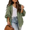 Damen Strickwaren Lockerer einfarbiger Strickjackenärmel-Pullovermantel
