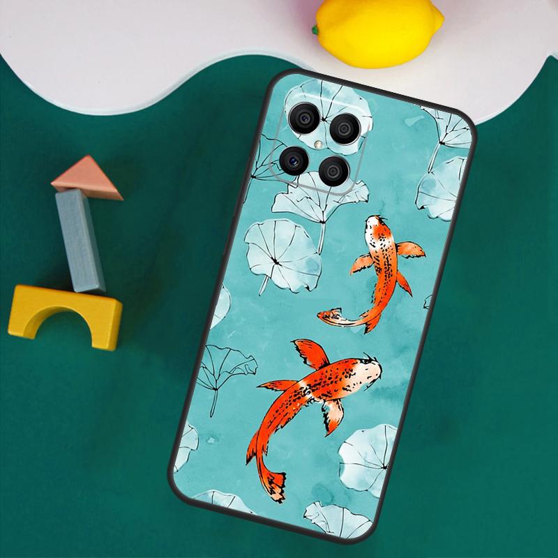 Koi Carp Fish Yin Yang Case For Honor Magic 7 5 6 Lite Honor 200 Pro 50 70 90 Lite X9a X8a X8 X9 X8b X9c X9b Cover