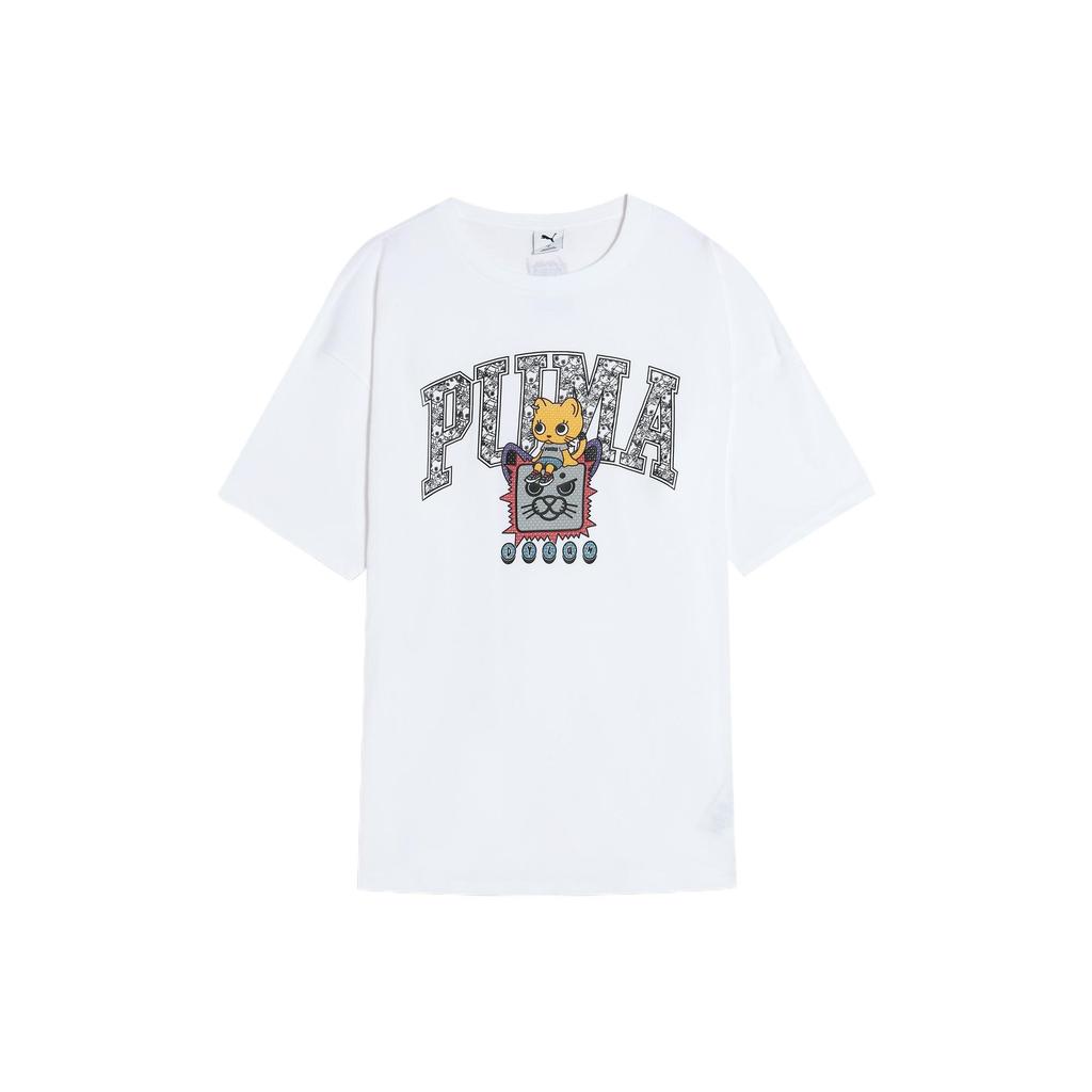 New PUMA T Shirts Unisex White 633087-02