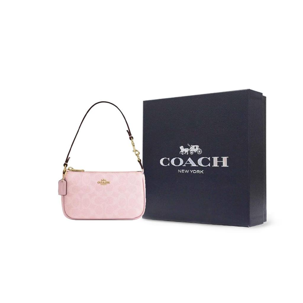 Coach Nolita 19 Classic Logo Metal Hardware Faux Leather Shoulder Bag Small Women Shoulder Bag Blush CW426-IMPO