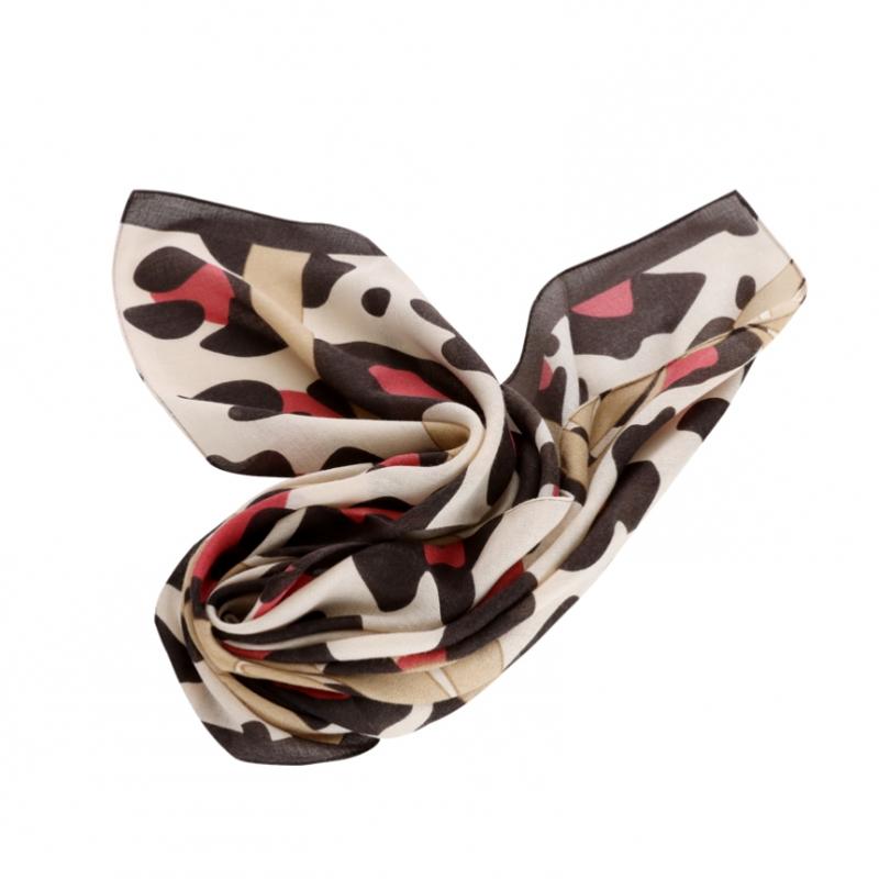 Shop Ribbon Square Mini Fashion Scarf Choco Drn Wsc 0493