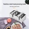 Commercial Grade 1KG Stainless Steels Meat Molder For Burgers Bacons Patties Kitchen Tool Includes Cheesecloth
