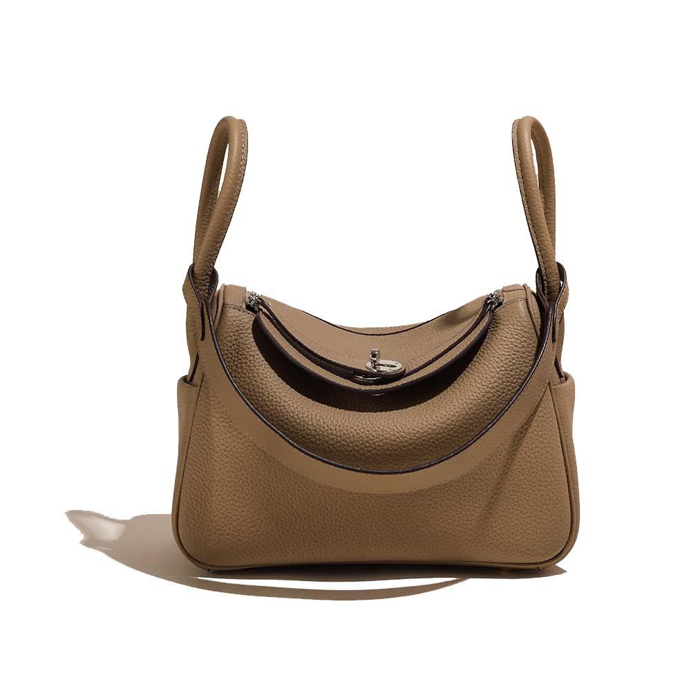 2025 Geantă nouă din piele naturală pentru femei, piele strat superior, geantă Lindy mică, Lindy la modă, versatilă, de mână, pe un umăr, crossbody