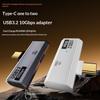 2 v 1 Type C OTG adaptér USB C samec na USB-C samici USB 3.2 rozbočovač 100W PD rychlé nabíjení pro notebook tablet