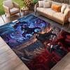 Jujutsu Kaisen Print Rug, Washable Floor Carpet, For Entryway Dorm Laundry Room Office Study, Home Decor Birthday Christmas Gift