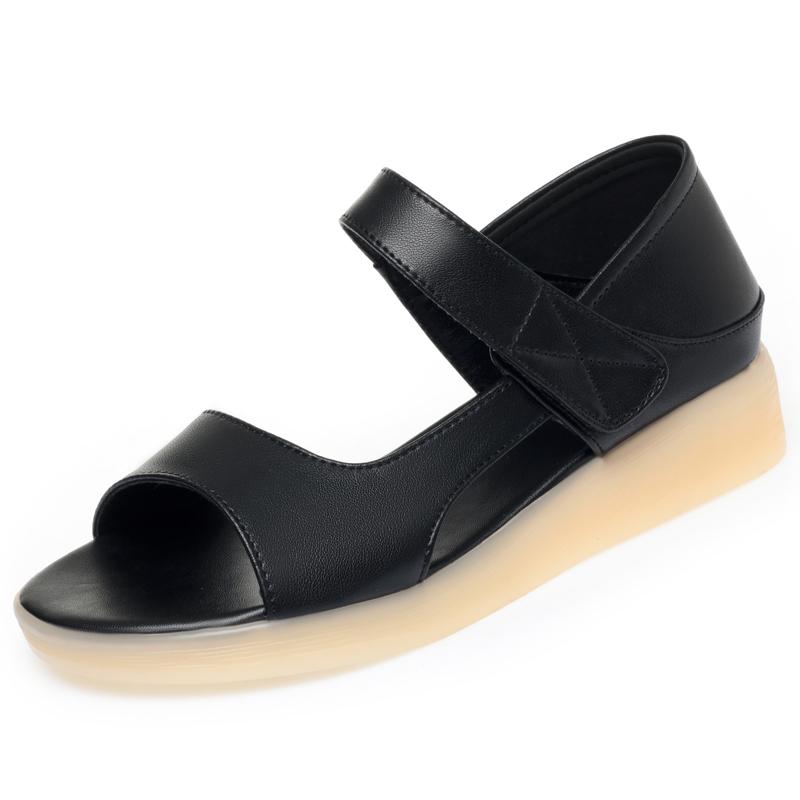 Fashion AIYUQI Women's Sandals Flat 2025 New Non-slip Roman Sandals Female Summer Large Size Mom Shoes