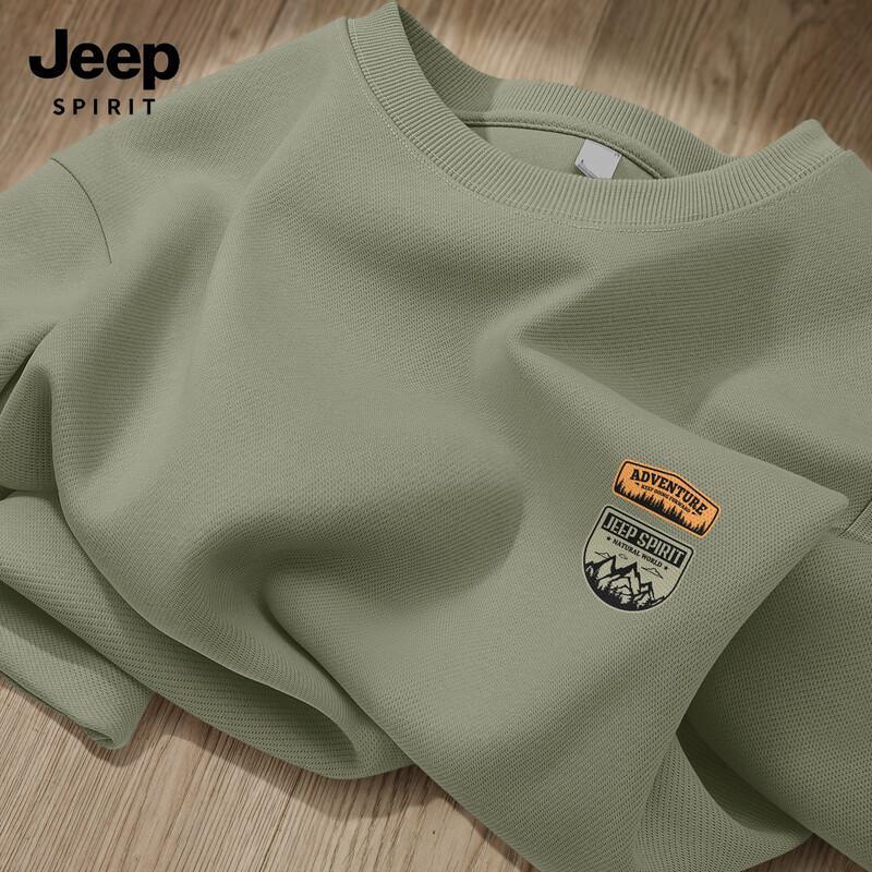 JEEP SPIRIT Men's 2025 Casual Crewneck Sweatshirt