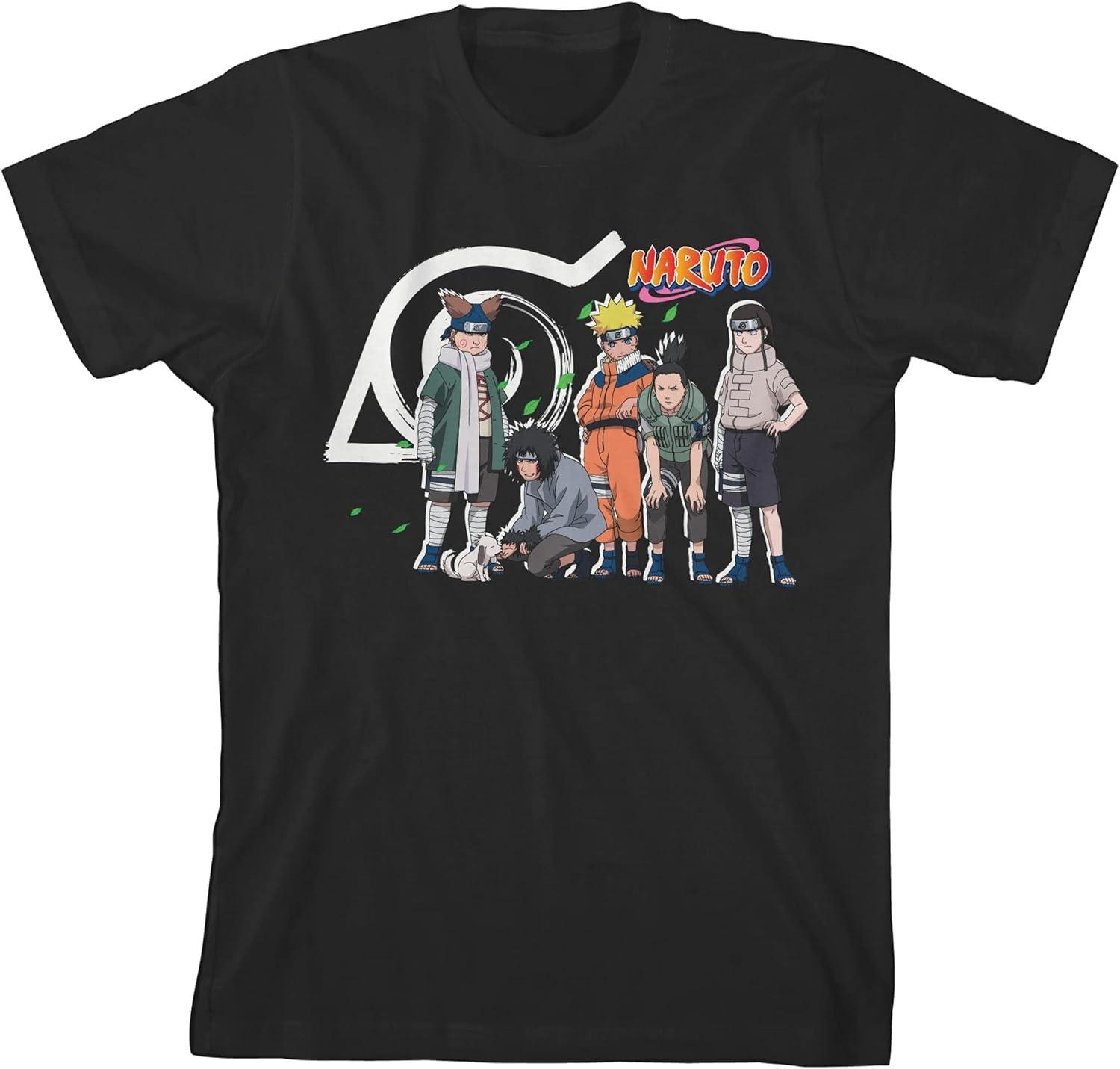 Naruto Sasuke Recovery Team Kids Black T-Shirt S