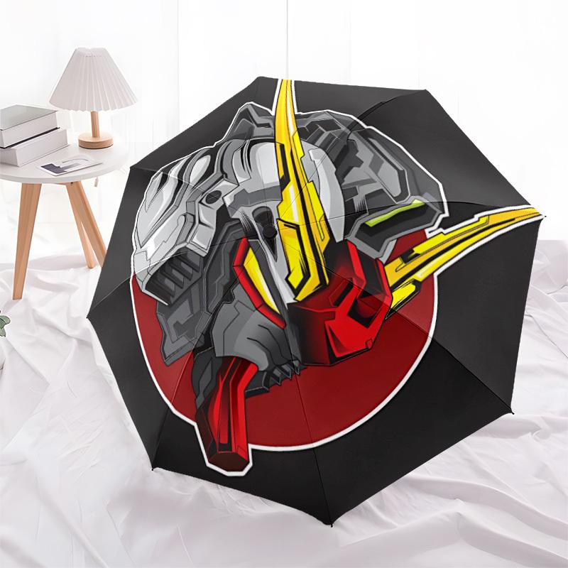 Gundam Automatic Open/close Umbrella, Heavy-Duty Iron Frame, Folding Portable Design, Travel, Everyday Use 203