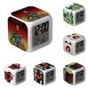 Minecraft Alarm Clock Led Night Light Colourful Changing Desktop Decoration