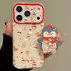 Cute dessert penguin pony rocking music for iphone17pro apple 16 new 15 mobile phone case