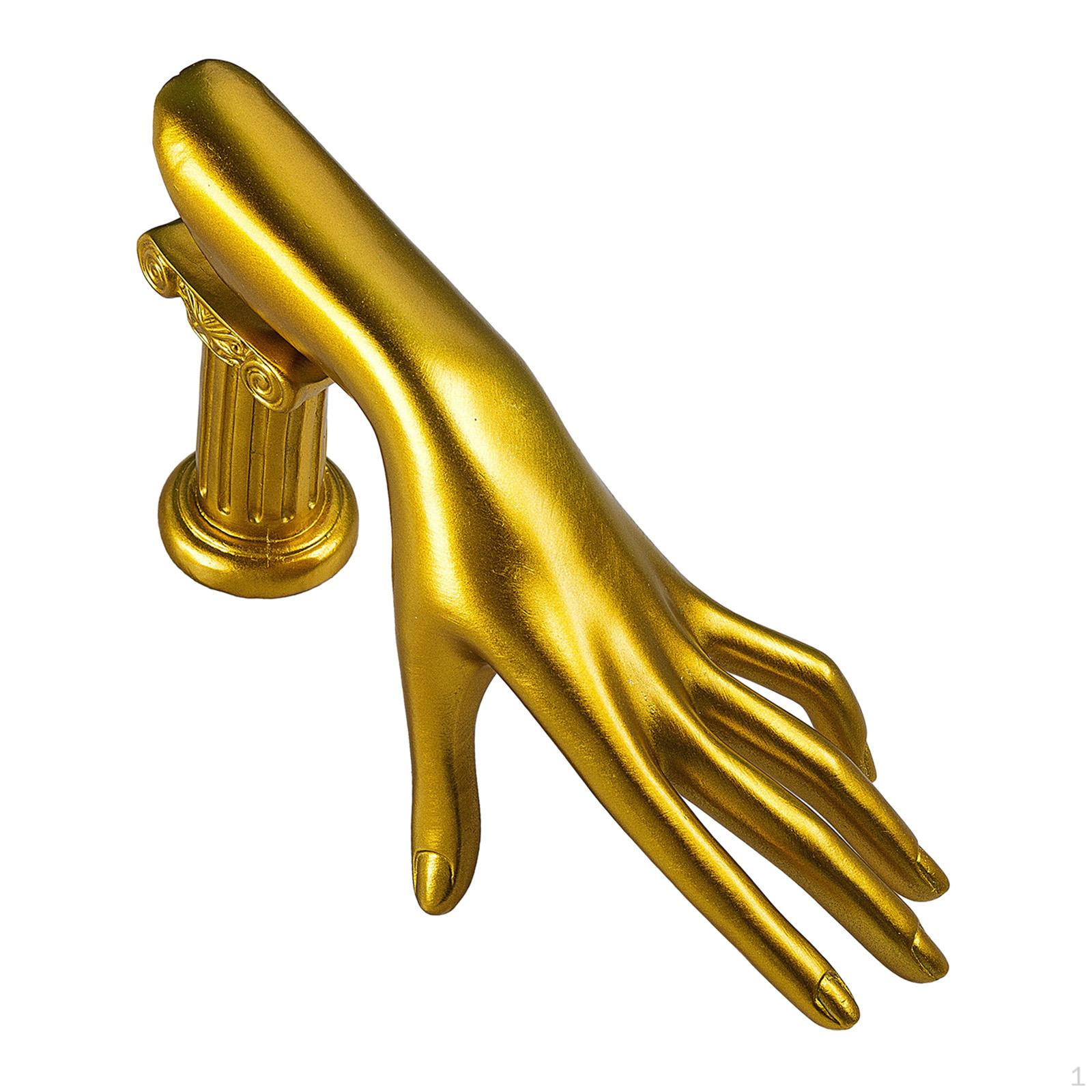 Элегантная подставка для ювелирных изделий для колец и браслетов золотой