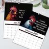 1pc 2026 Wall Calendar, Humorous Rooster Pictures, 12 Months Monthly Plan, Perfect Gift for Birthday, Christmas, New Year
