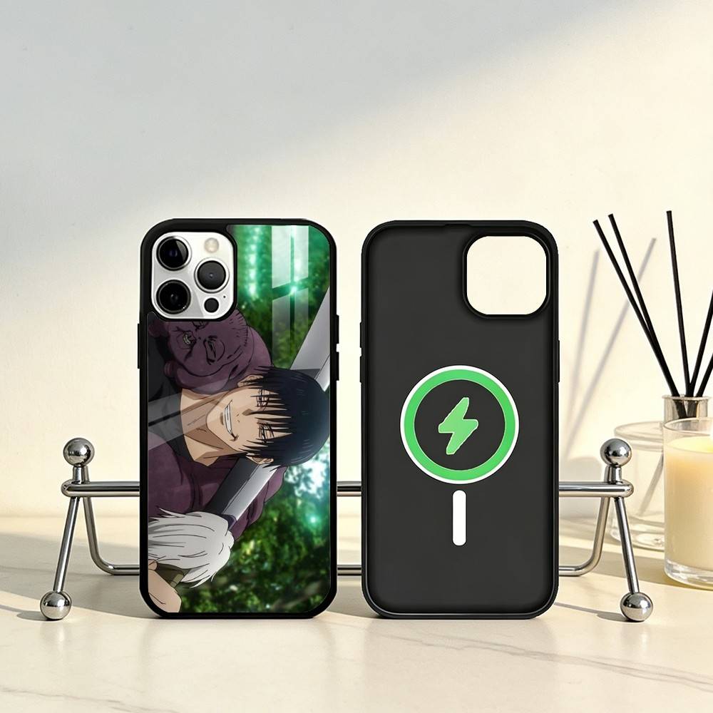 Toji Fushiguro Jujutsu Kaisen Phone Case For iPhone17,16,15,14,13,12,11 Plus,Pro Max Magnetic For Magsafe Wireless Charging