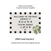 Friends TV Show Large Entrance Mat: Silk Loop, Dirt-Resistant, Wash-Free, Non-Slip, Cuttable