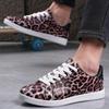 Fashion Plus Women Sneakers Breathable Students Casual Shoes Sports for Girls Flat Leather Leopard Print Shoes Vulcanize Desginer 2025