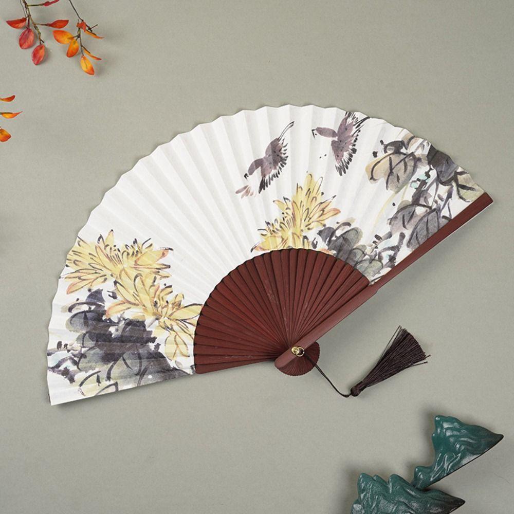 Elegent Antique Folding Fan Chinese Style Hand Held Fan New Chinese Style Fan