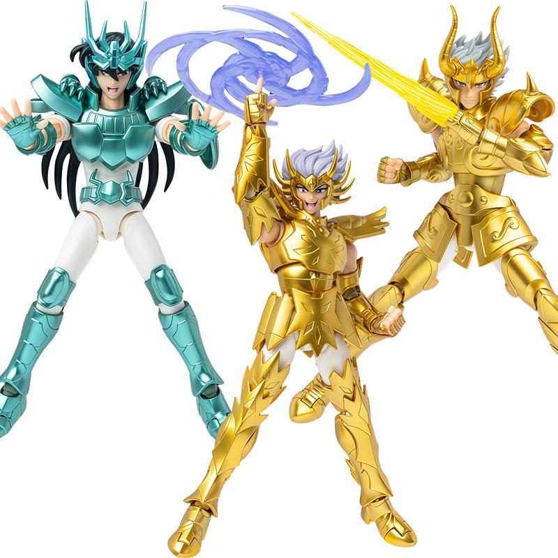 Origina Saint Seiya Shiryu Shura Cancer Saint Seiya EX Action Figure Assembly Toys  Doll Desktop Ornament Birthday Gifts