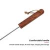 Yousheng BBQ Steak Grill Hook Meat Turner Wooden Handle Stainless Steel Food Flipper for Grilling Vegetables Portable Kitchen Tool