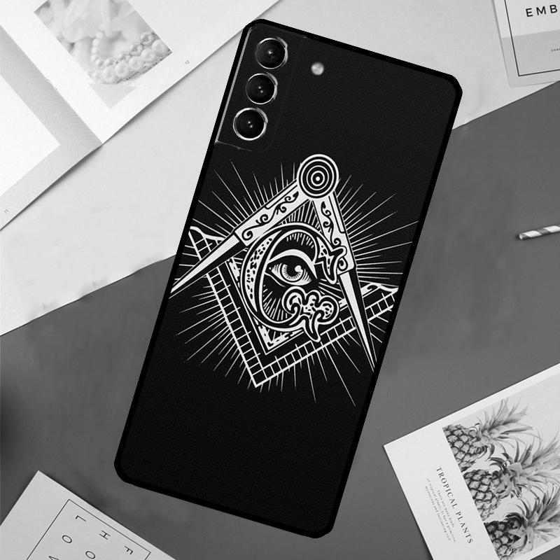 Freemasonry Logo Symbol Case For Samsung Galaxy S25 Ultra S24 S23 S22 S21 Ultra S9 S10 Plus S23 FE S25 FE Back Cover