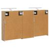 Bathroom Cabinet Set 3 pcs 116 x 16 x 62.5 cm engineered wood