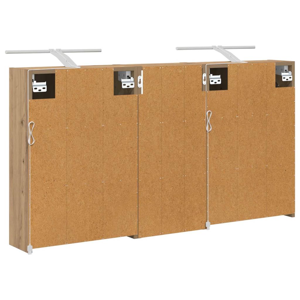 Bathroom Cabinet Set 3 pcs 116 x 16 x 62.5 cm engineered wood
