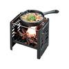 [Amazon.co.jp Exclusive] CAPTAIN STAG Barbecue Stove Bonfire Stand Folding Kamado Smart Grill with Bag 3 Adjustable Levels Black UG