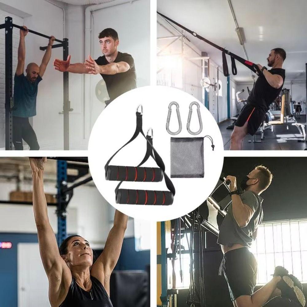 D-Ring Fitness Puller Heavy Duty Exercise Hook Strap for Yoga Fitness Exercise Power Bands